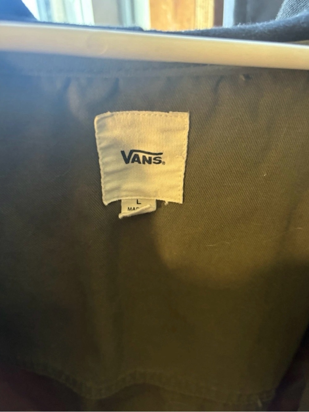 Vans Olive Green Cropped Hooded Jean Jacket - Picture 2 of 4